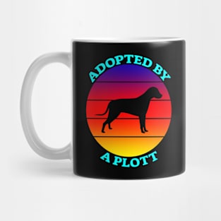 Adopted by a Plott, gift for dogs lover Mug